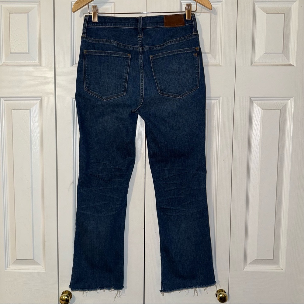 Madewell cali demi- boot fray jean size 25/L25/1/2